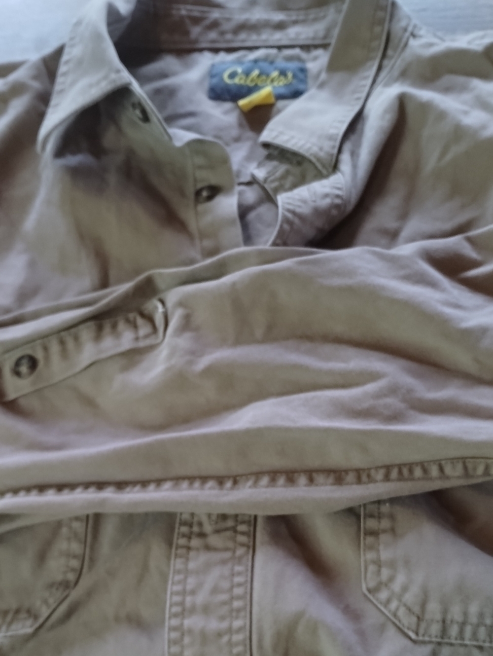 Cabela's Men's Casual Button-Down Shirt in Taupe